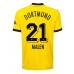 Borussia Dortmund Donyell Malen #21 Replika Hemma matchkläder 2023-24 Korta ärmar